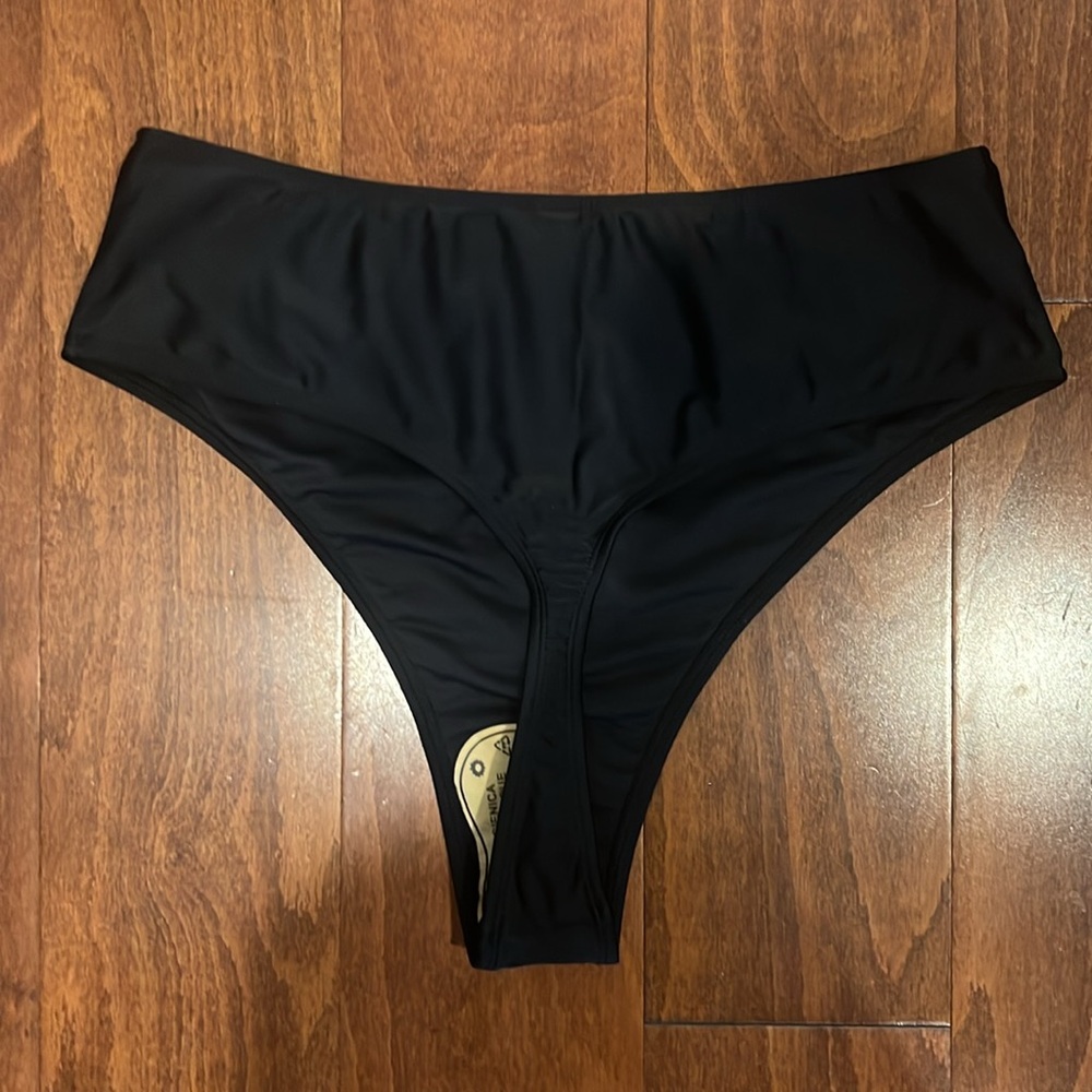 NWOT Bellecarrie Women’s High Waisted Thong Bikini Bottom - Picture 3 of 4